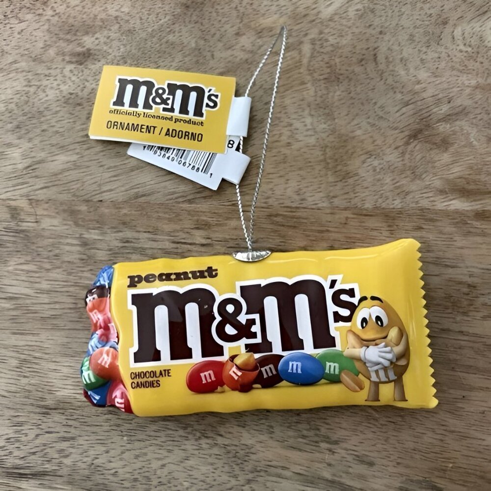 NEW Peanut M&M's Candy Novelty Christmas Ornament